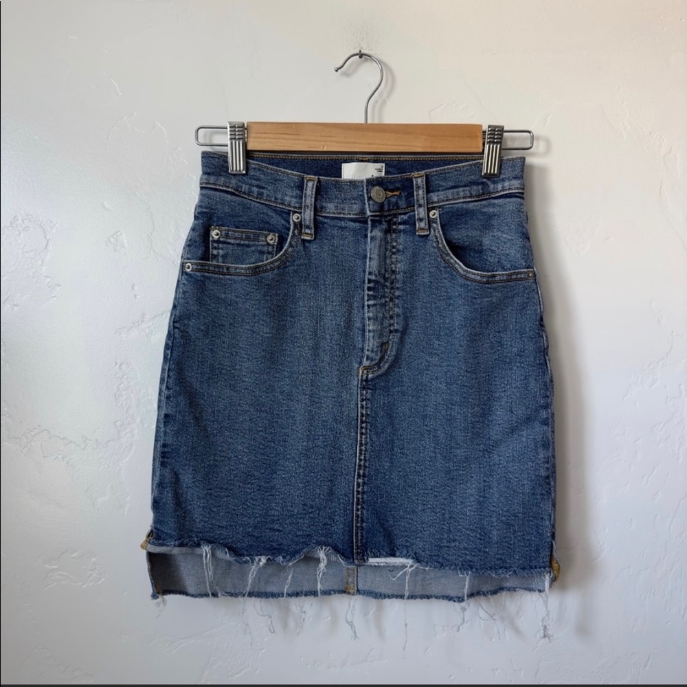 Aritzia Wilfred Free Denim Skirt